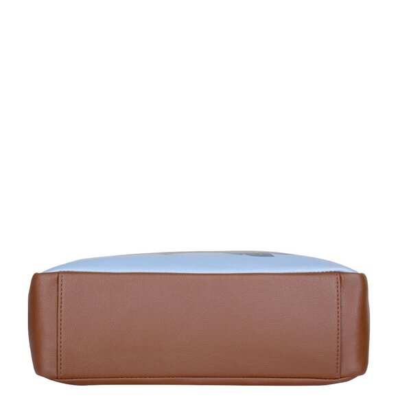 Printed Leather Buisness Top Handle Crossbody Bag for Women for Work, Daily Use - Picture 7 of 10